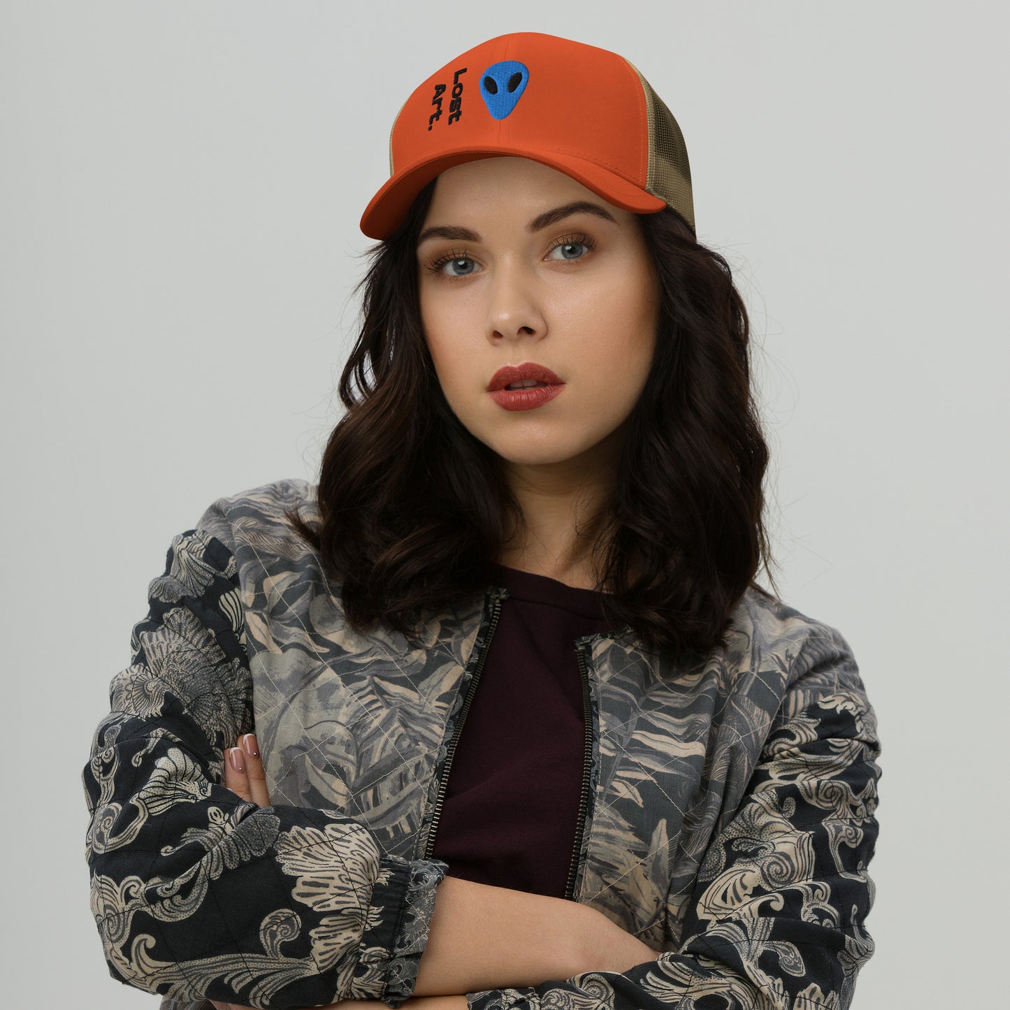 Lost Art Blue Alien Trucker Cap