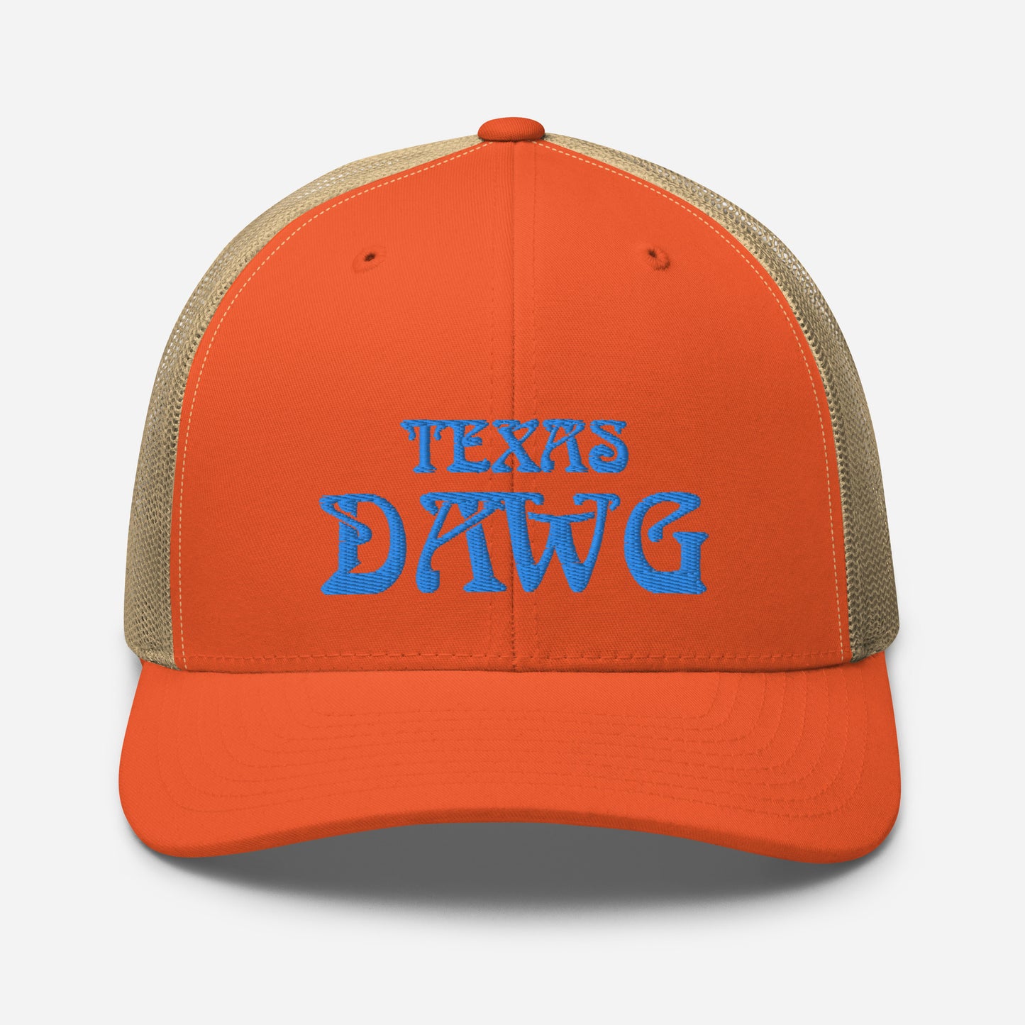 Blue Texas Dawg Funny Trucker Cap