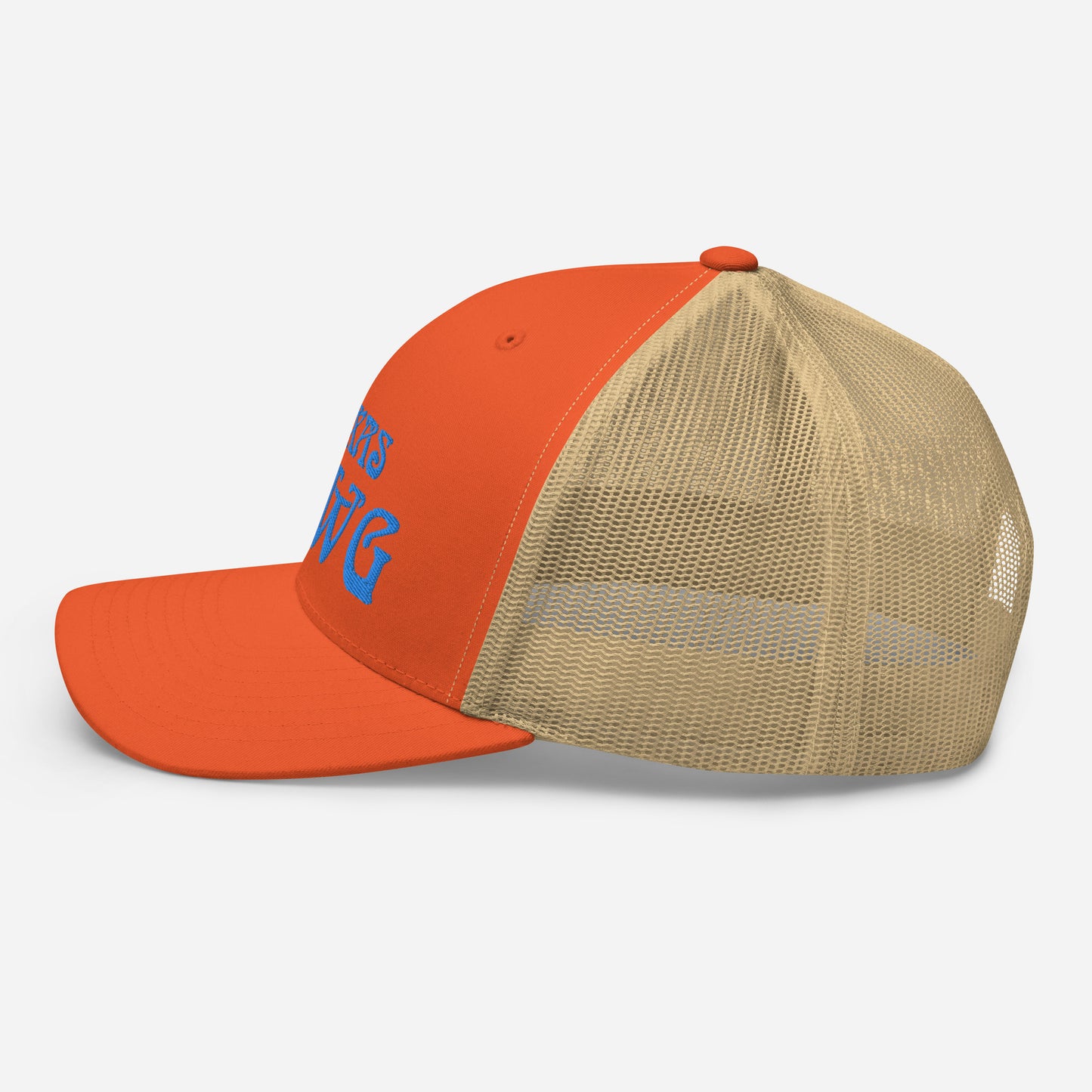 Blue Texas Dawg Funny Trucker Cap