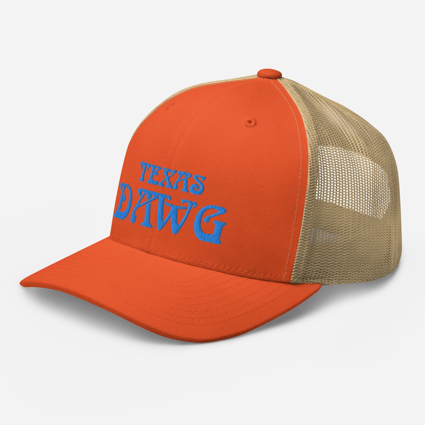 Blue Texas Dawg Funny Trucker Cap