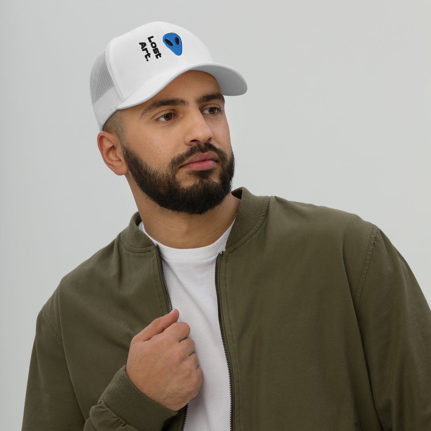 Lost Art Blue Alien Trucker Cap