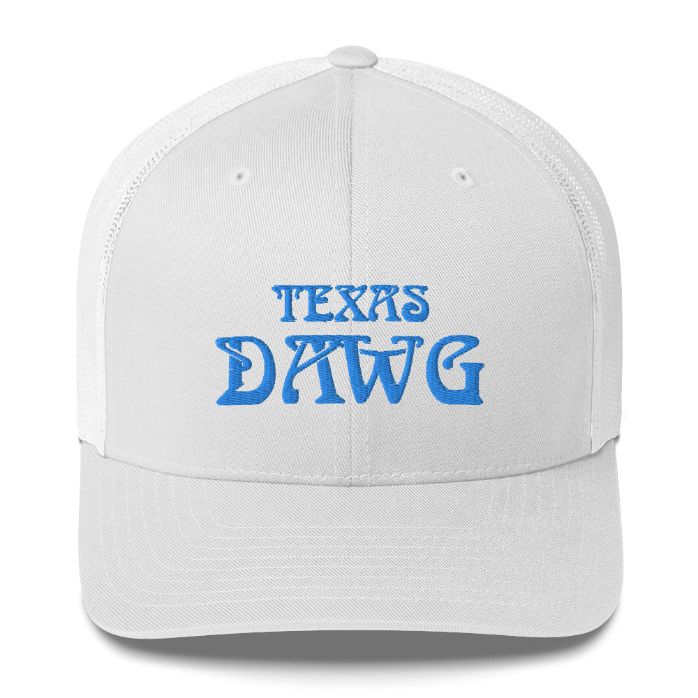 Blue Texas Dawg Funny Trucker Cap