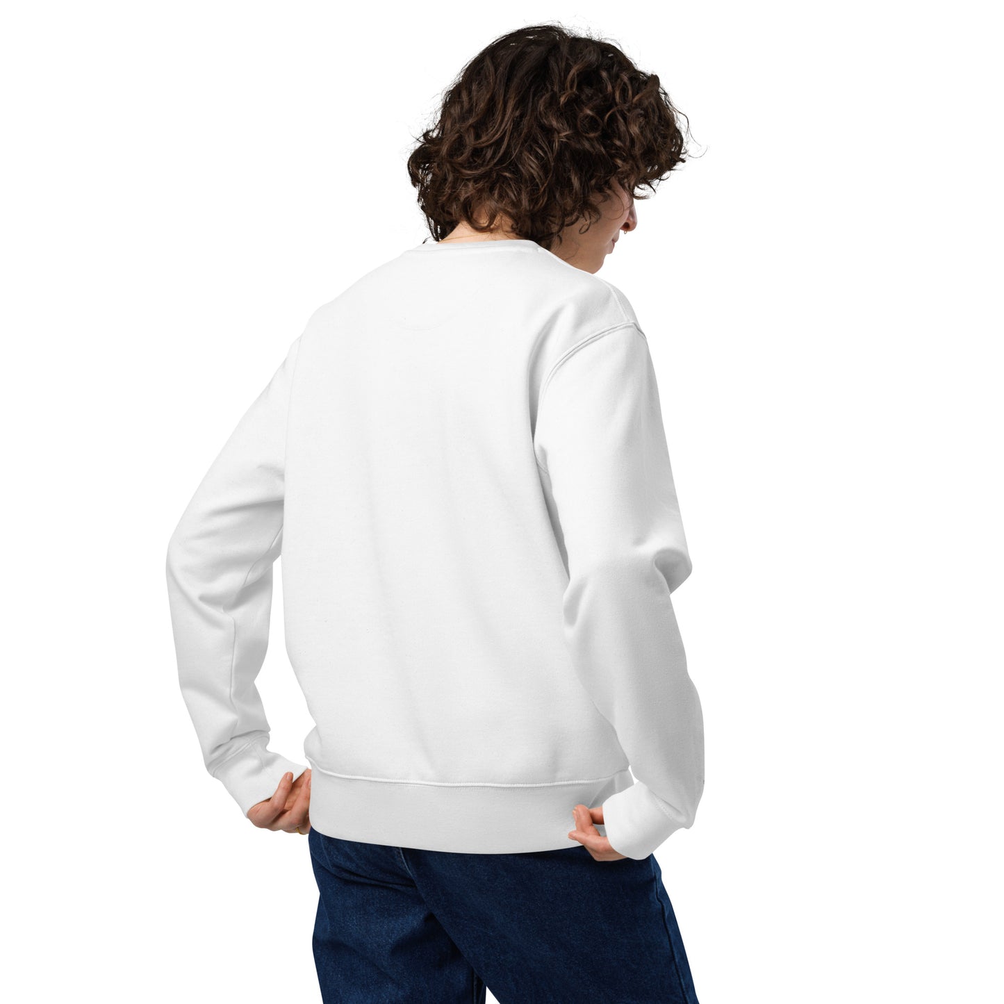 Blessed Organic Cotton White Eco Sweatshirt