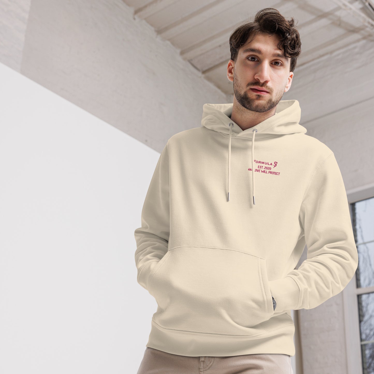 444 Love Will Protect Unisex Essential Eco Hoodie