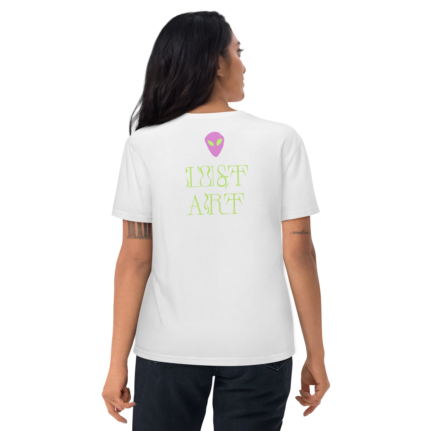 Ancient Lost Art Alien Unisex organic cotton t-shirt