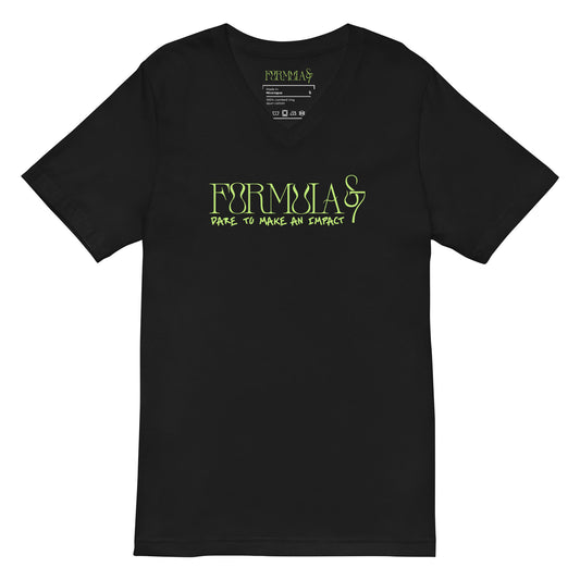 Unisex Short Sleeve V-Neck Formula S7 Logo Print T-Shirt