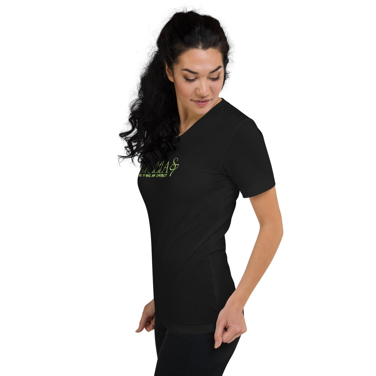 Unisex Short Sleeve V-Neck Formula S7 Logo Print T-Shirt