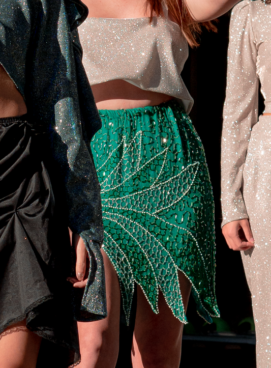 Starry Nights Shimmer Box Crop Top