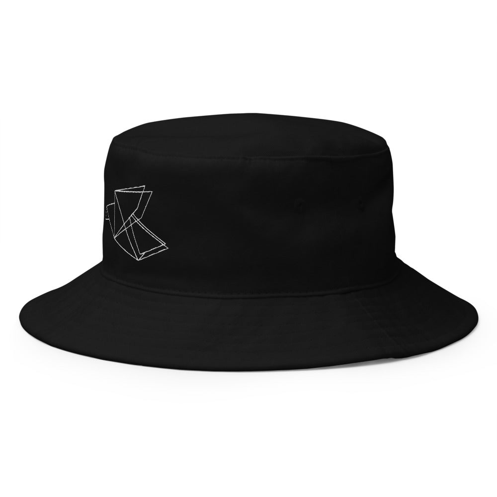 White Origami Bird Bucket Hat