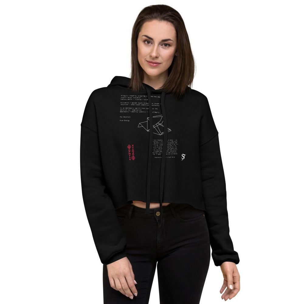 Behind-The-Thoughts Crop Hoodie