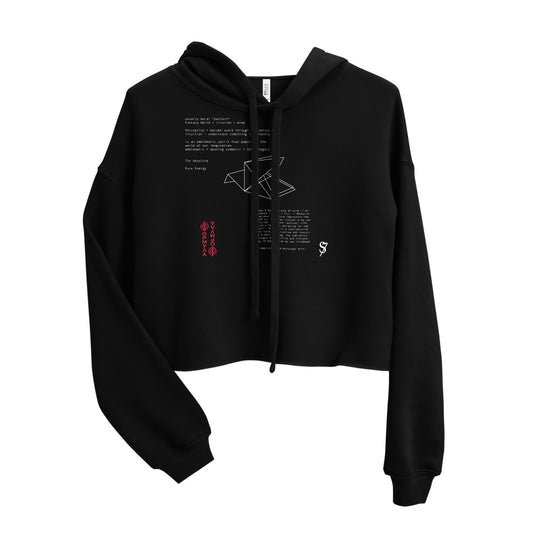 Behind-The-Thoughts Crop Hoodie