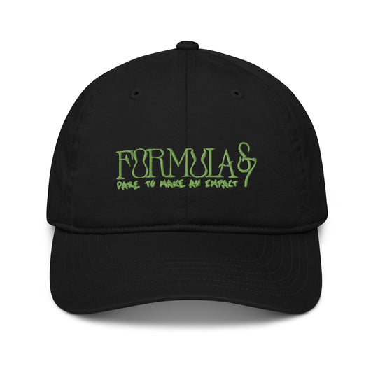Formula S7 Dare to make an Impact Green Logo Organic Cotton dad hat