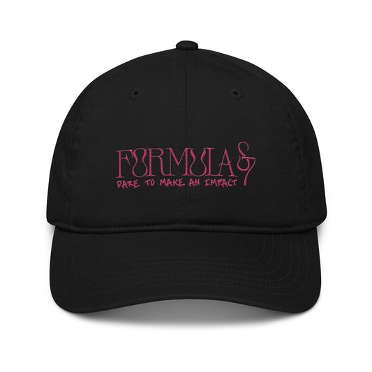 Formula S7 Dare to make an Impact Pink Logo Organic Cotton dad hat