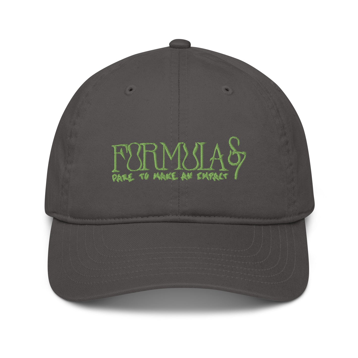 Formula S7 Dare to make an Impact Green Logo Organic Cotton dad hat