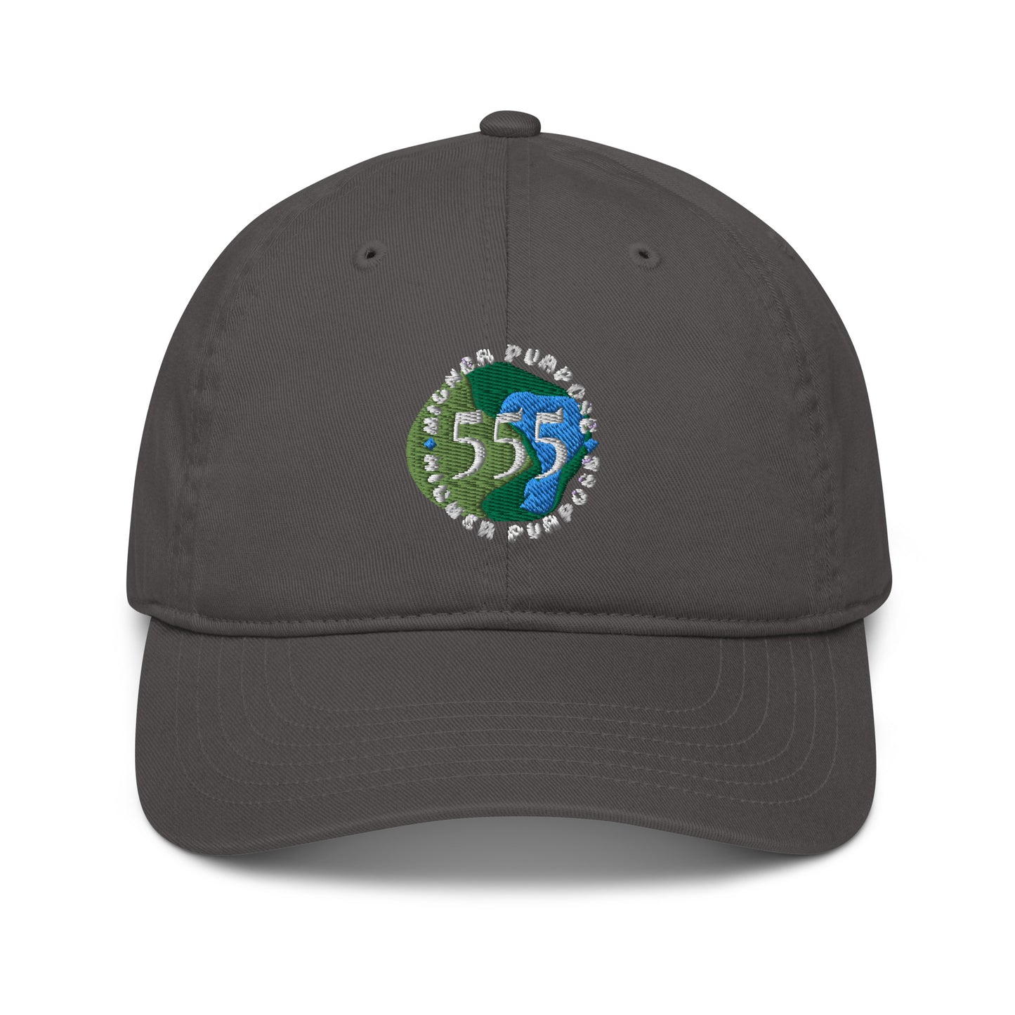 Higher Purpose 555 Angel Number Organic Cotton dad hat