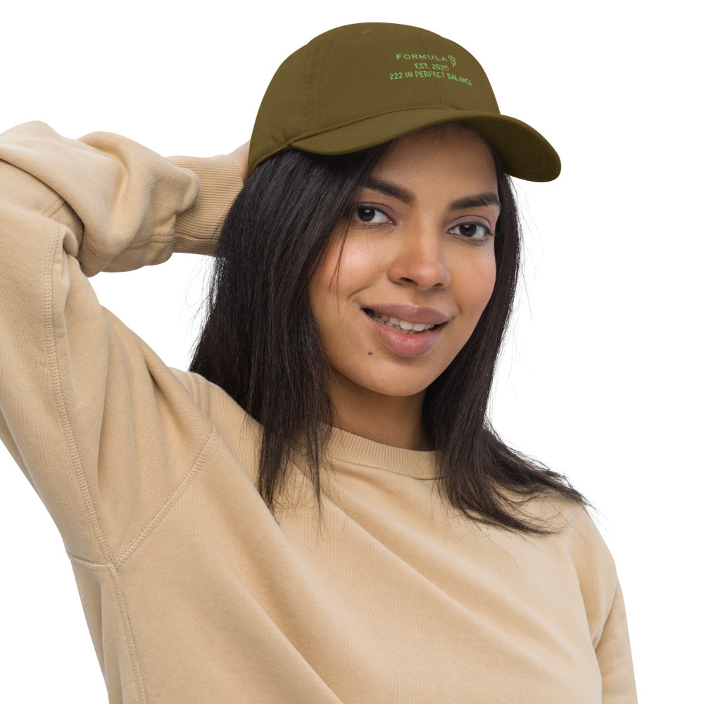 222 In Perfect Balance Angel Number Organic Cotton Dad Hat
