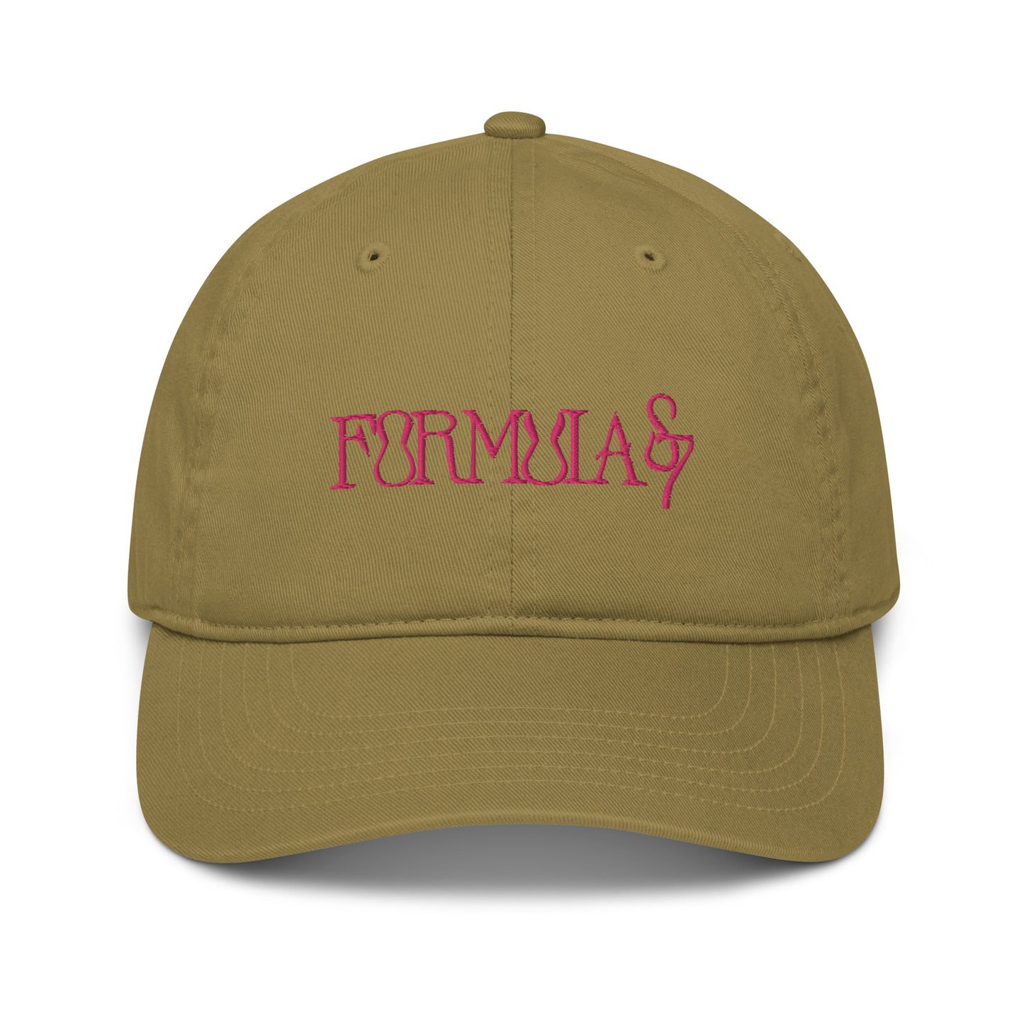Formula S7 Hot Pink Embroidery Organic Cotton dad hat