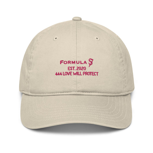 444 Love Will Protect Angel Number Organic Cotton Dad Hat