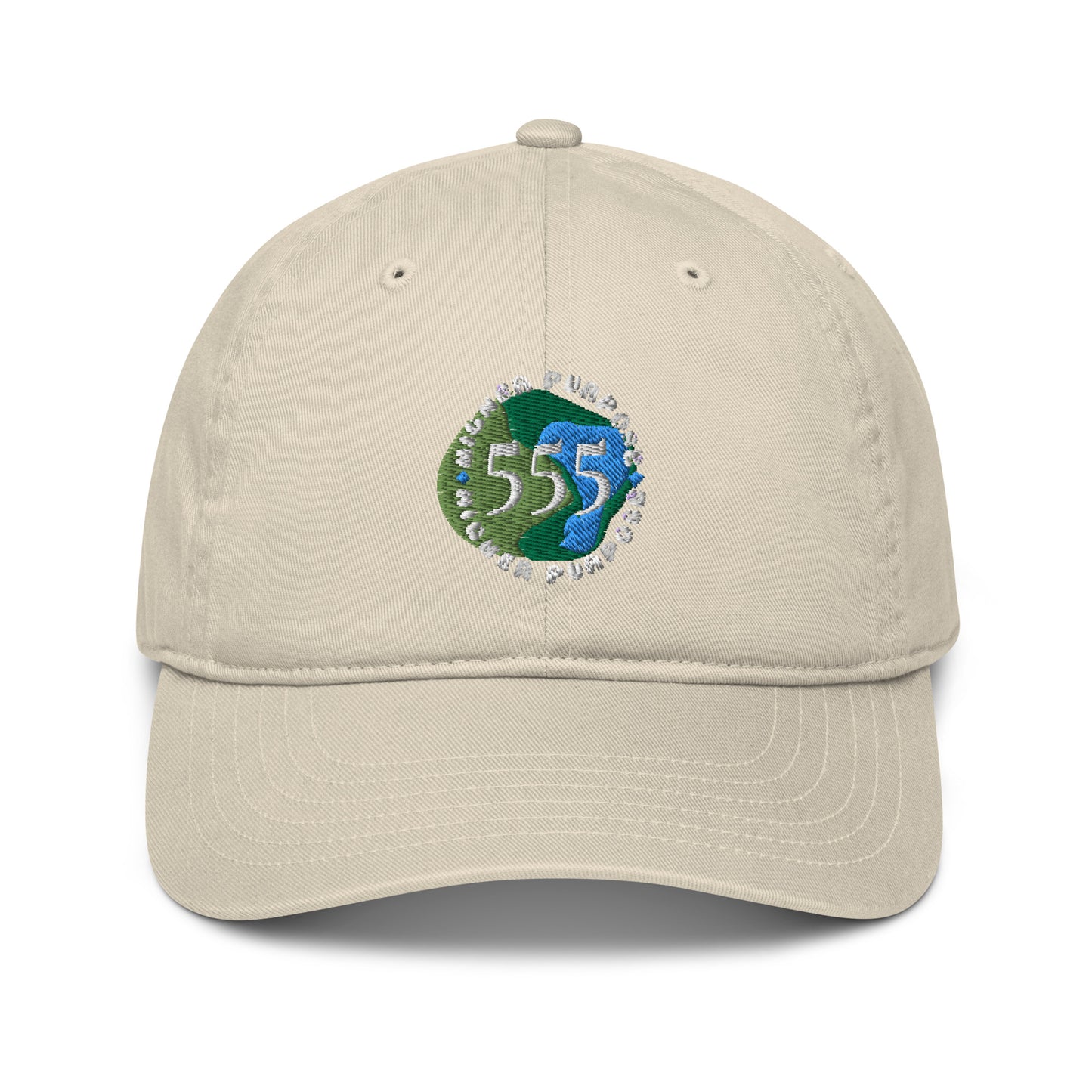 Higher Purpose 555 Angel Number Organic Cotton dad hat
