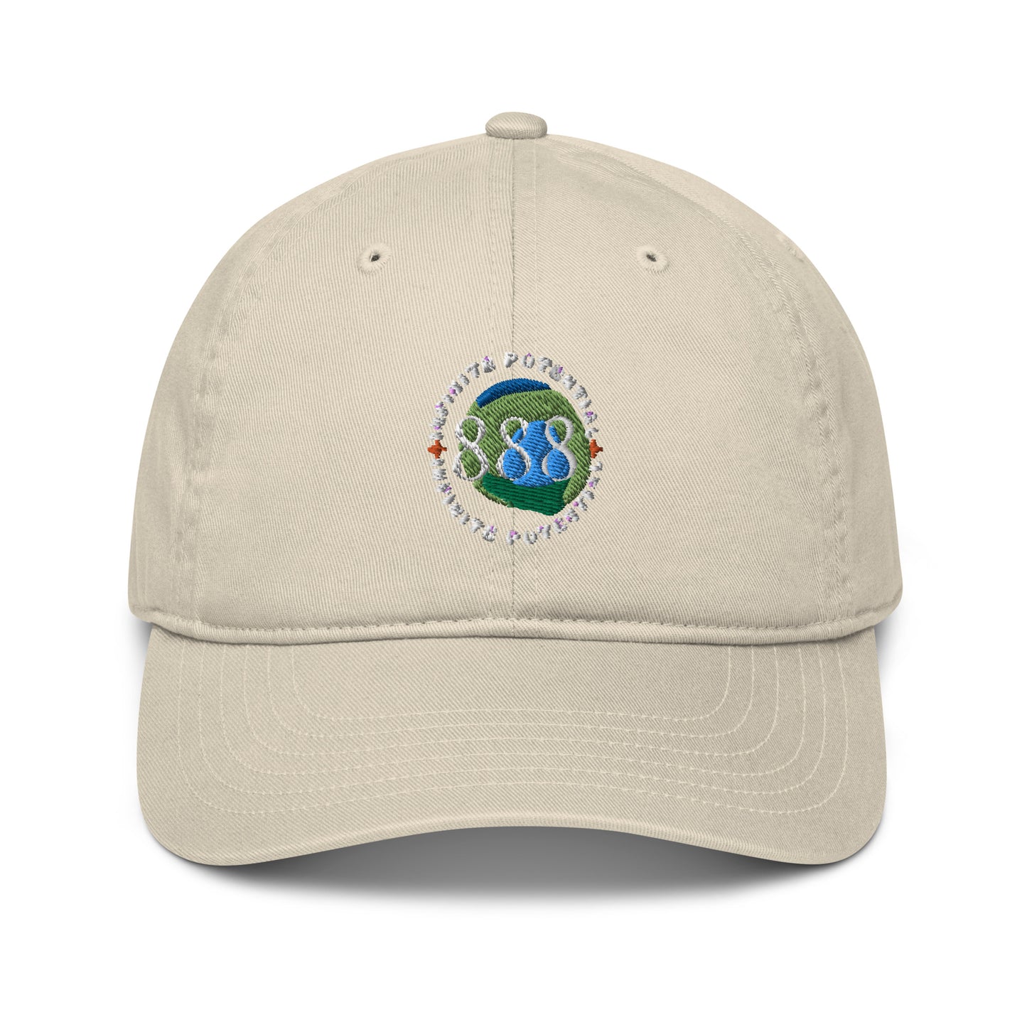 Infinite Potential 888 Angel Number Organic Cotton dad hat