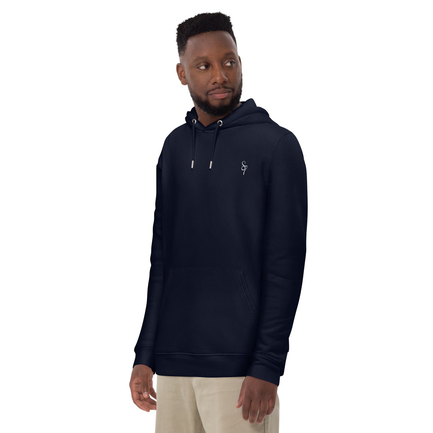 Blue Heart Eternal Love Snake Back Graphic Print Unisex essential eco mystical hoodie