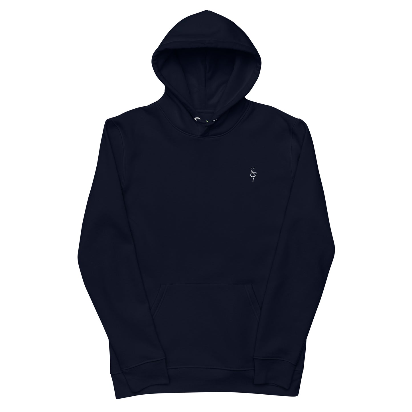 Blue Heart Eternal Love Snake Back Graphic Print Unisex essential eco mystical hoodie