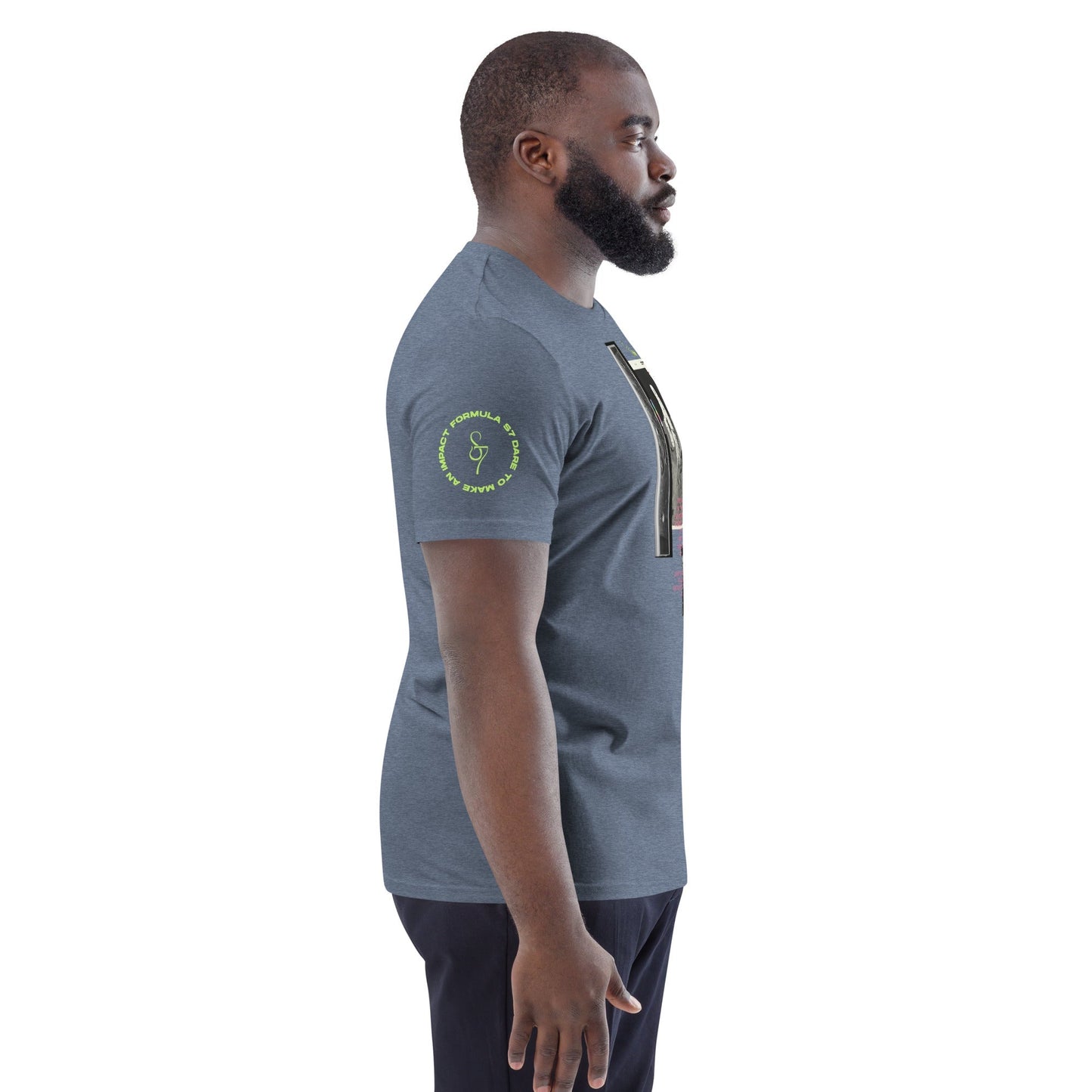 Reflection of Self, Man on the Moon Unisex Organic Cotton T-Shirt