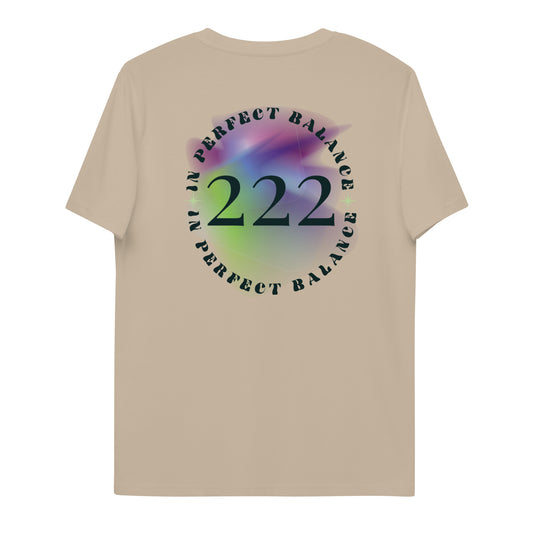 222 Lucky Number Unisex organic cotton spiritual t-shirt