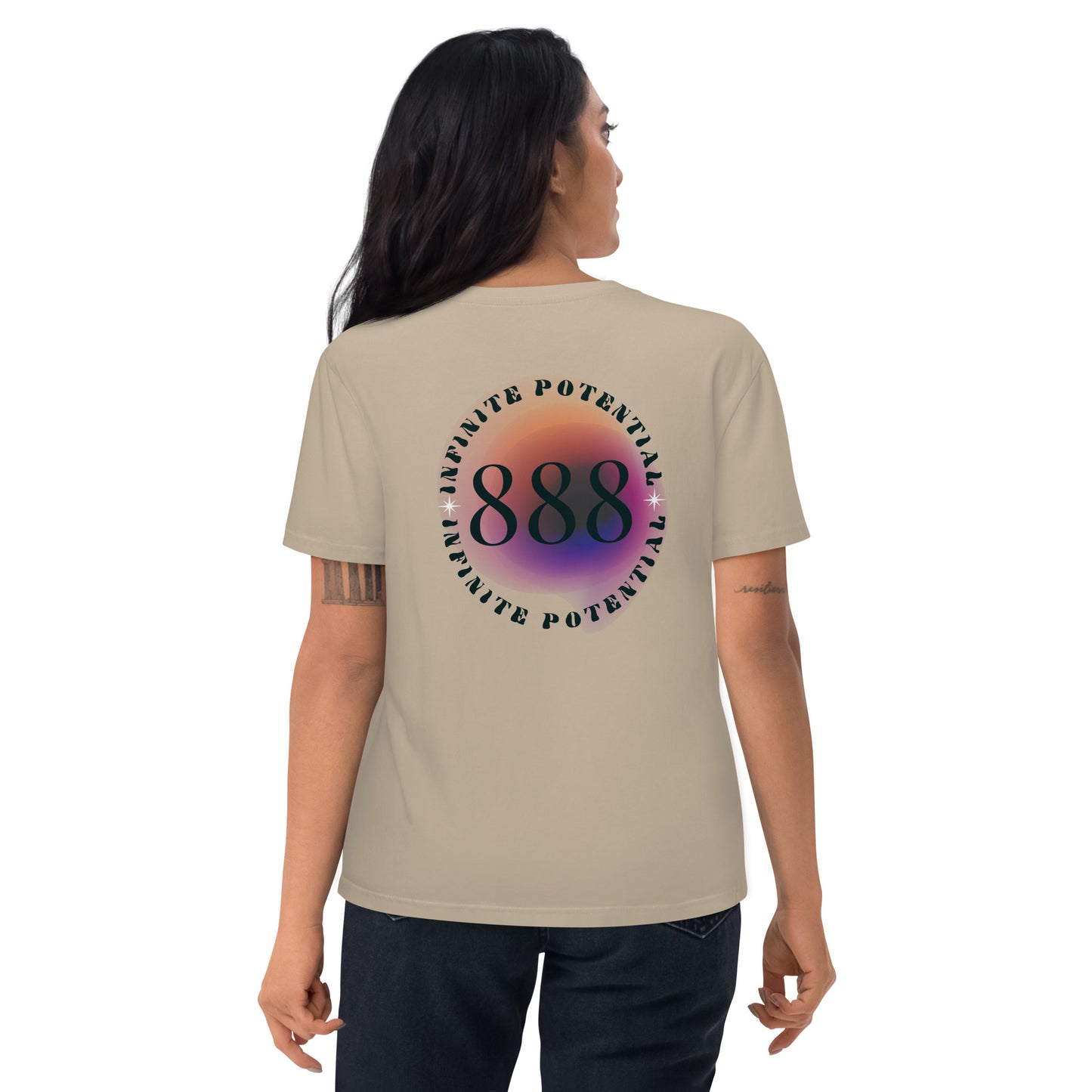 888 Lucky Number Unisex organic cotton spiritual t-shirt