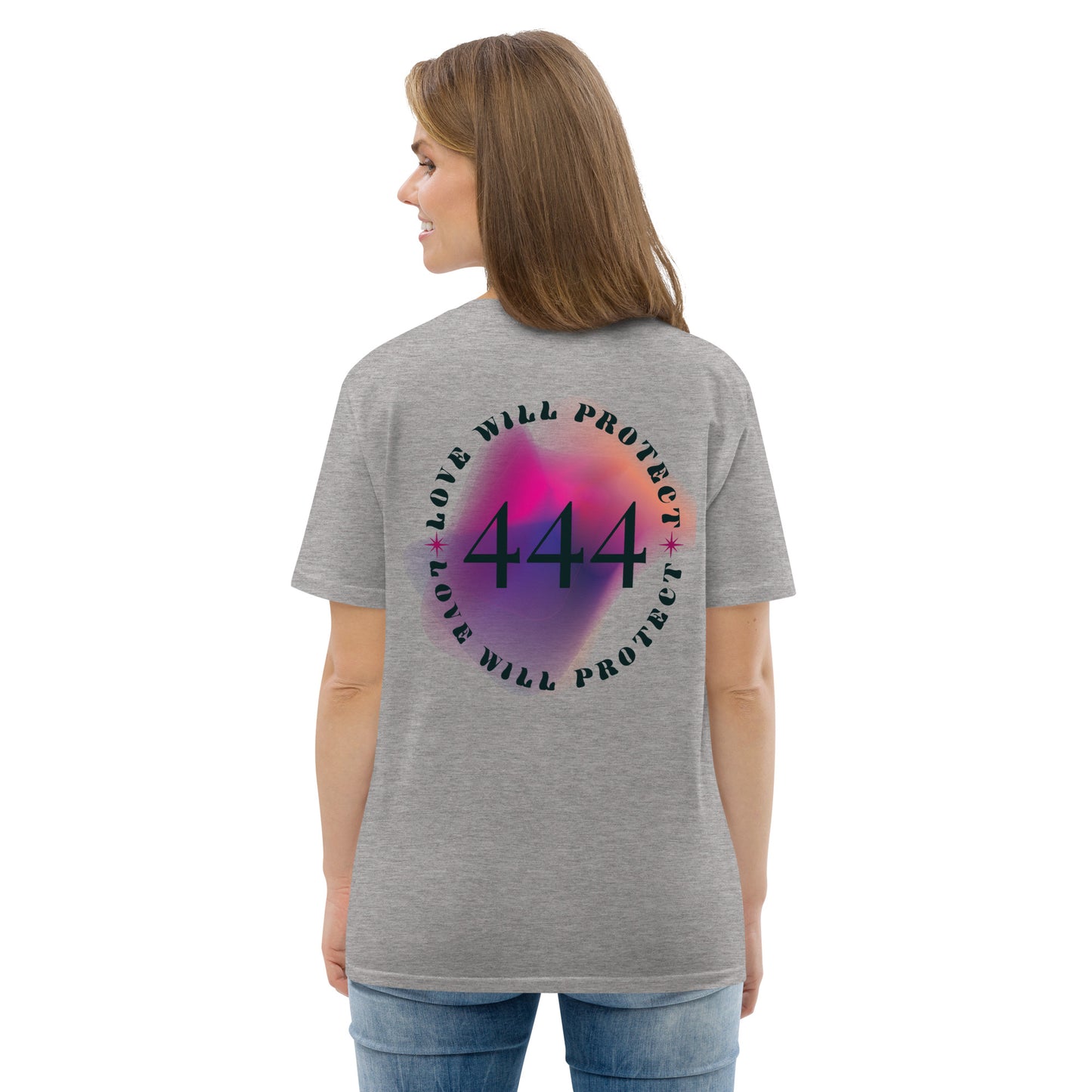 444 Lucky Number Unisex organic cotton spiritual t-shirt