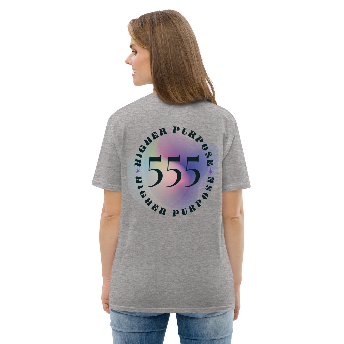 555 Lucky Number Unisex organic cotton spiritual t-shirt