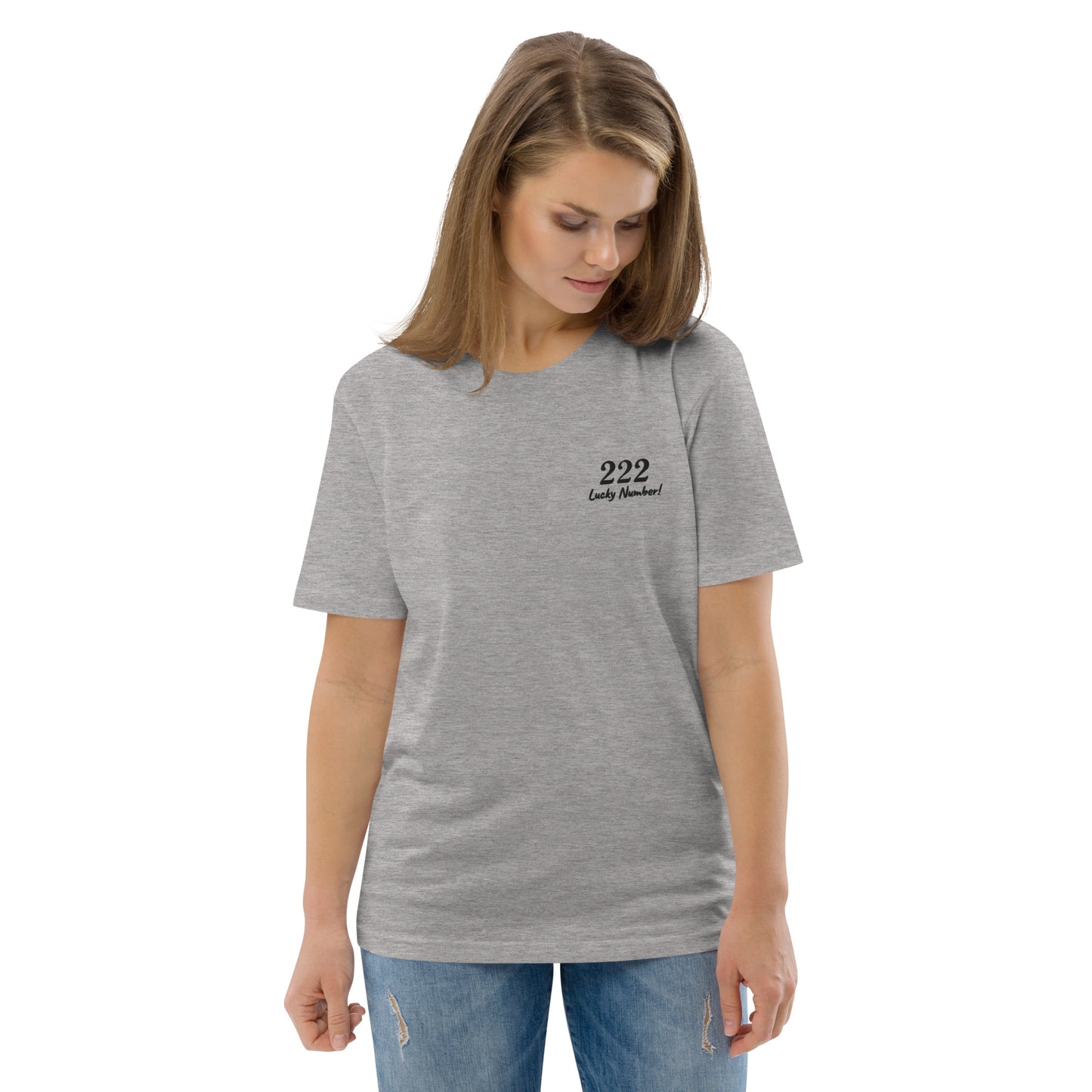 222 Lucky Number Unisex organic cotton spiritual t-shirt