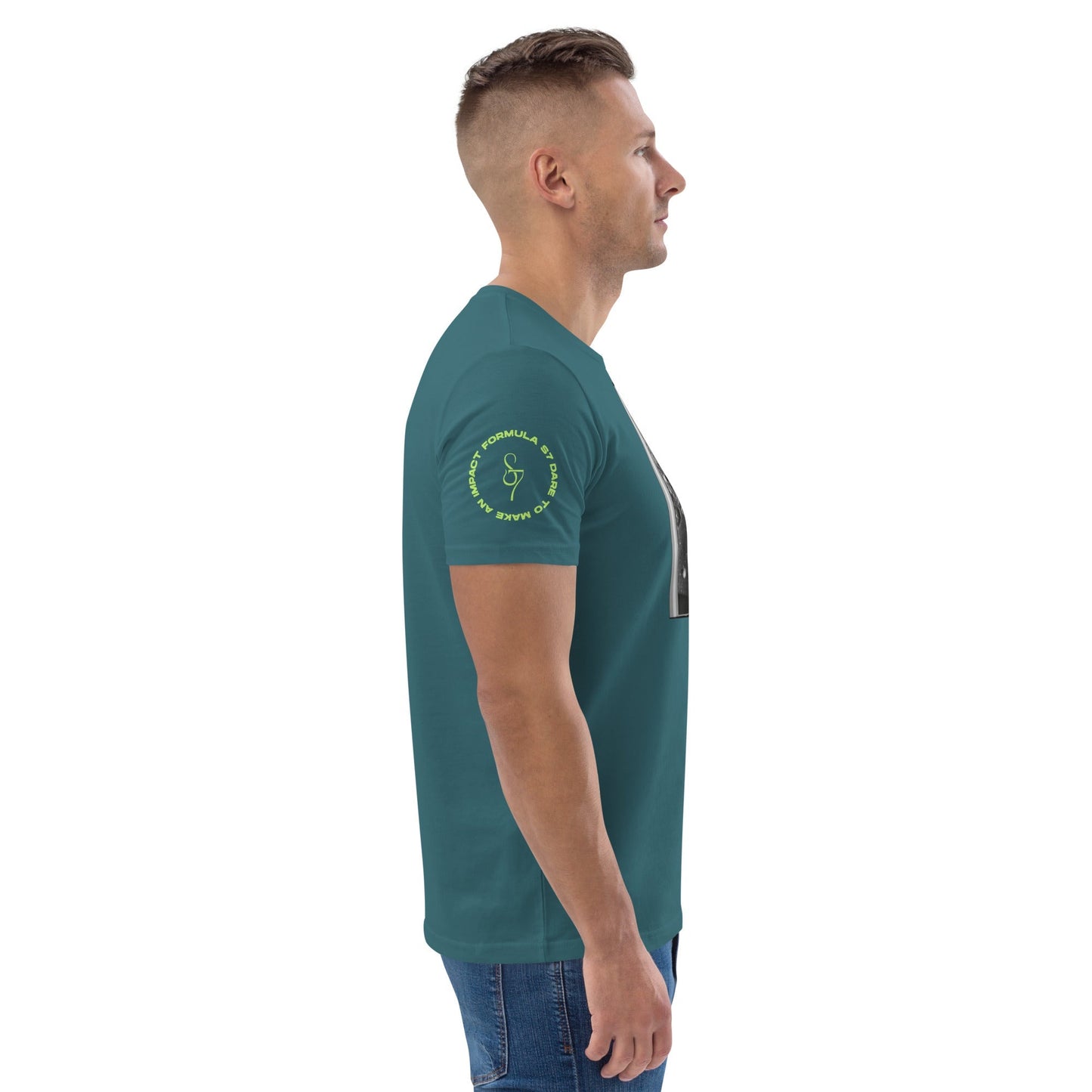Reflection of Self, Man on the Moon Unisex Organic Cotton T-Shirt