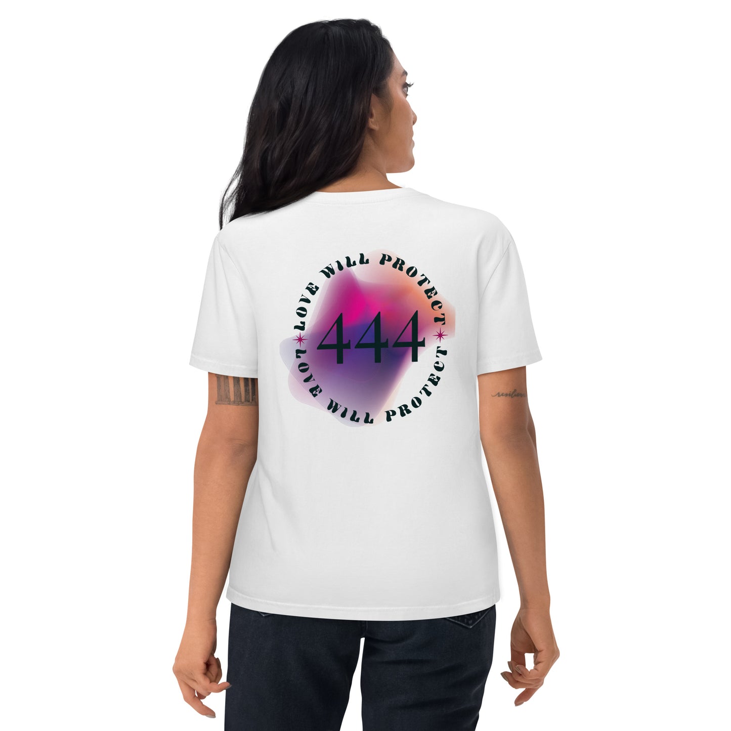 444 Lucky Number Unisex organic cotton spiritual t-shirt