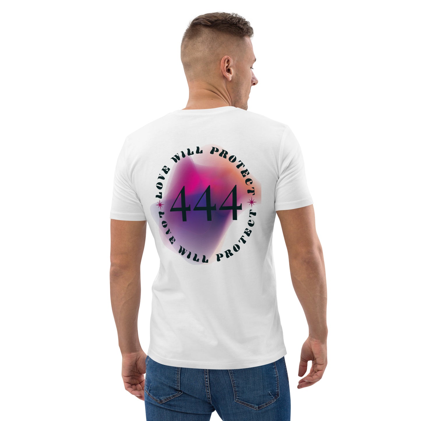 444 Lucky Number Unisex organic cotton spiritual t-shirt