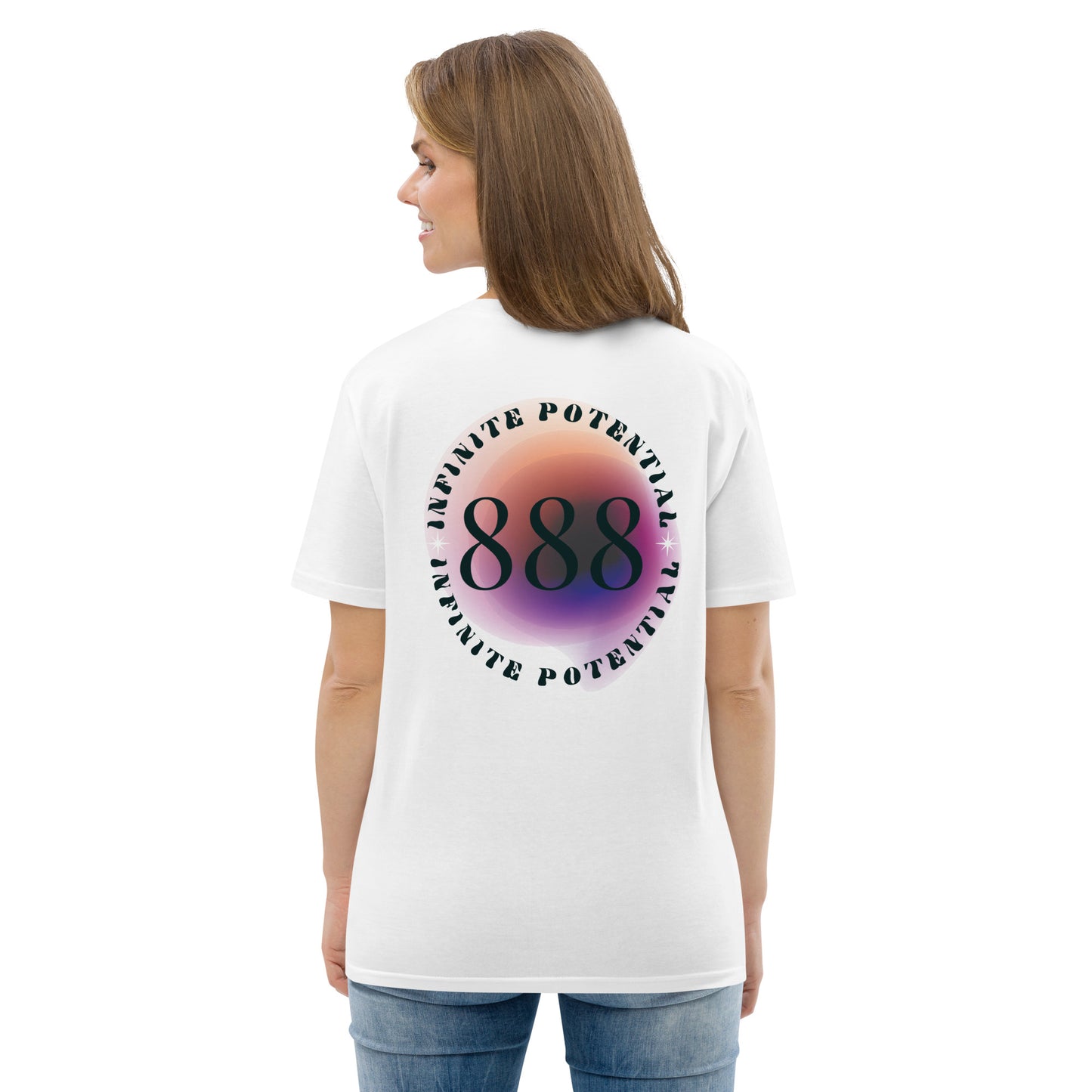 888 Lucky Number Unisex organic cotton spiritual t-shirt
