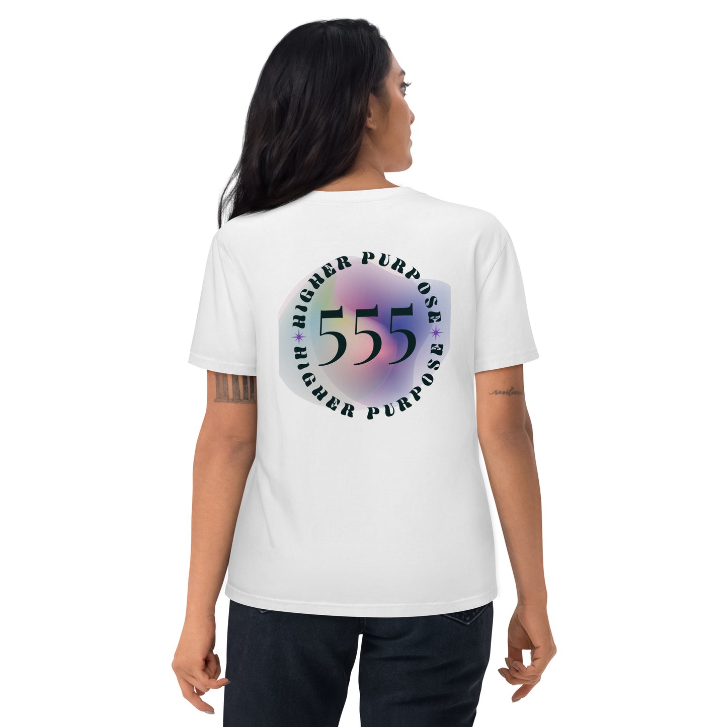 555 Lucky Number Unisex organic cotton spiritual t-shirt