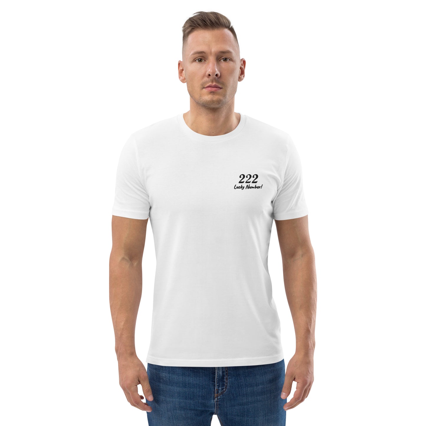 222 Lucky Number Unisex organic cotton spiritual t-shirt