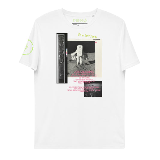 Reflection of Self, Man on the Moon Unisex Organic Cotton T-Shirt