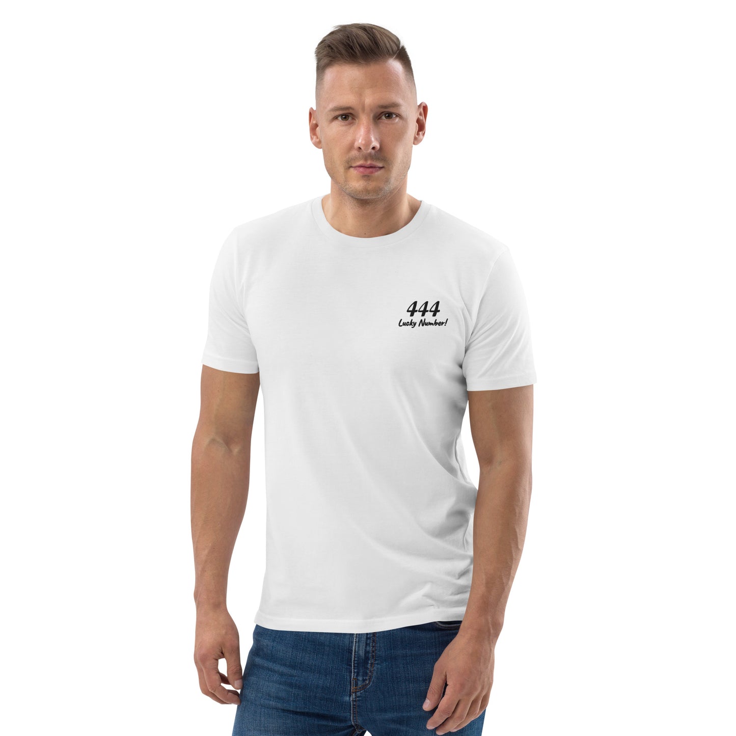 444 Lucky Number Unisex organic cotton spiritual t-shirt
