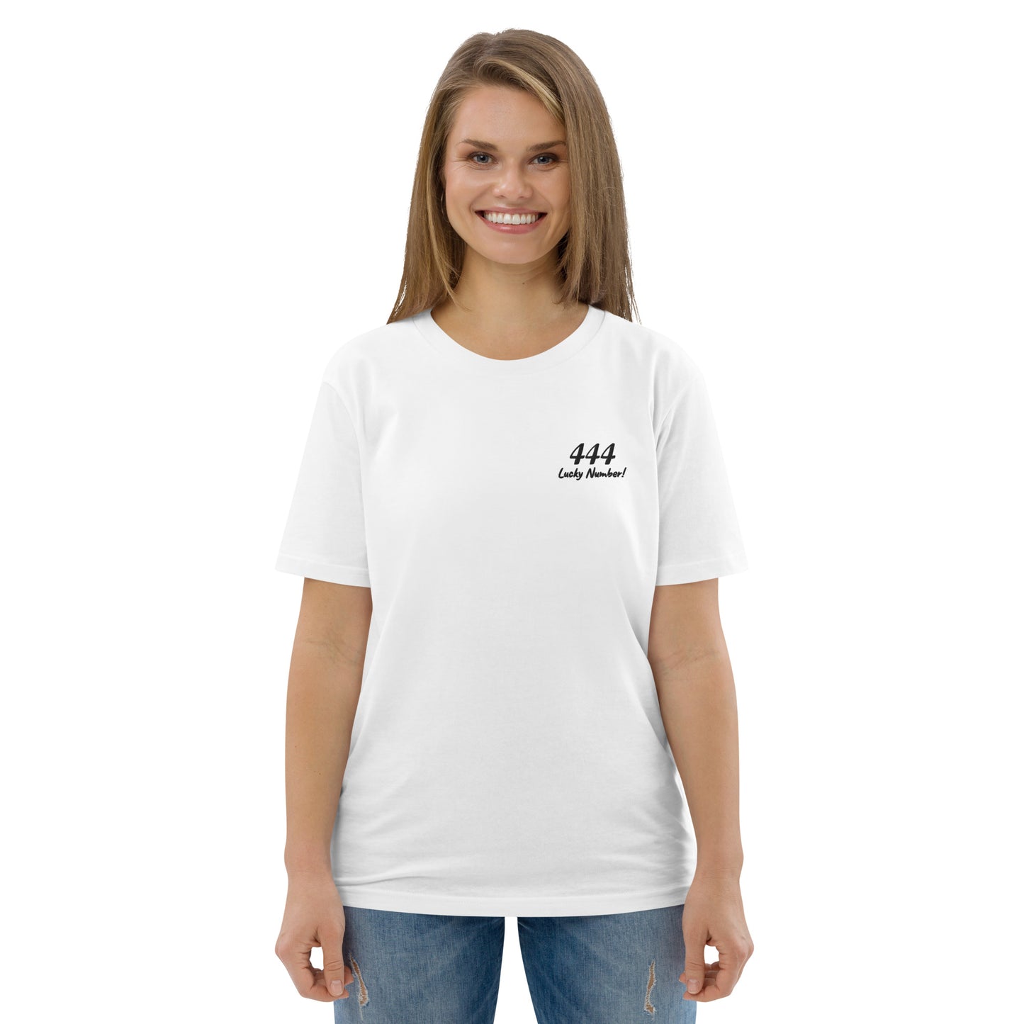 444 Lucky Number Unisex organic cotton spiritual t-shirt