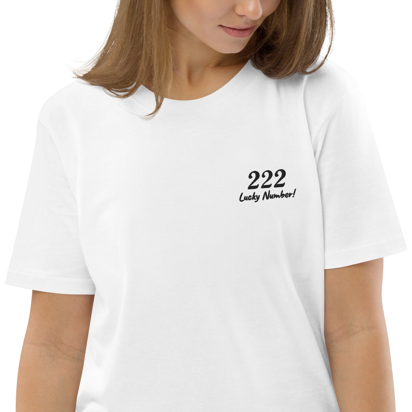 222 Lucky Number Unisex organic cotton spiritual t-shirt
