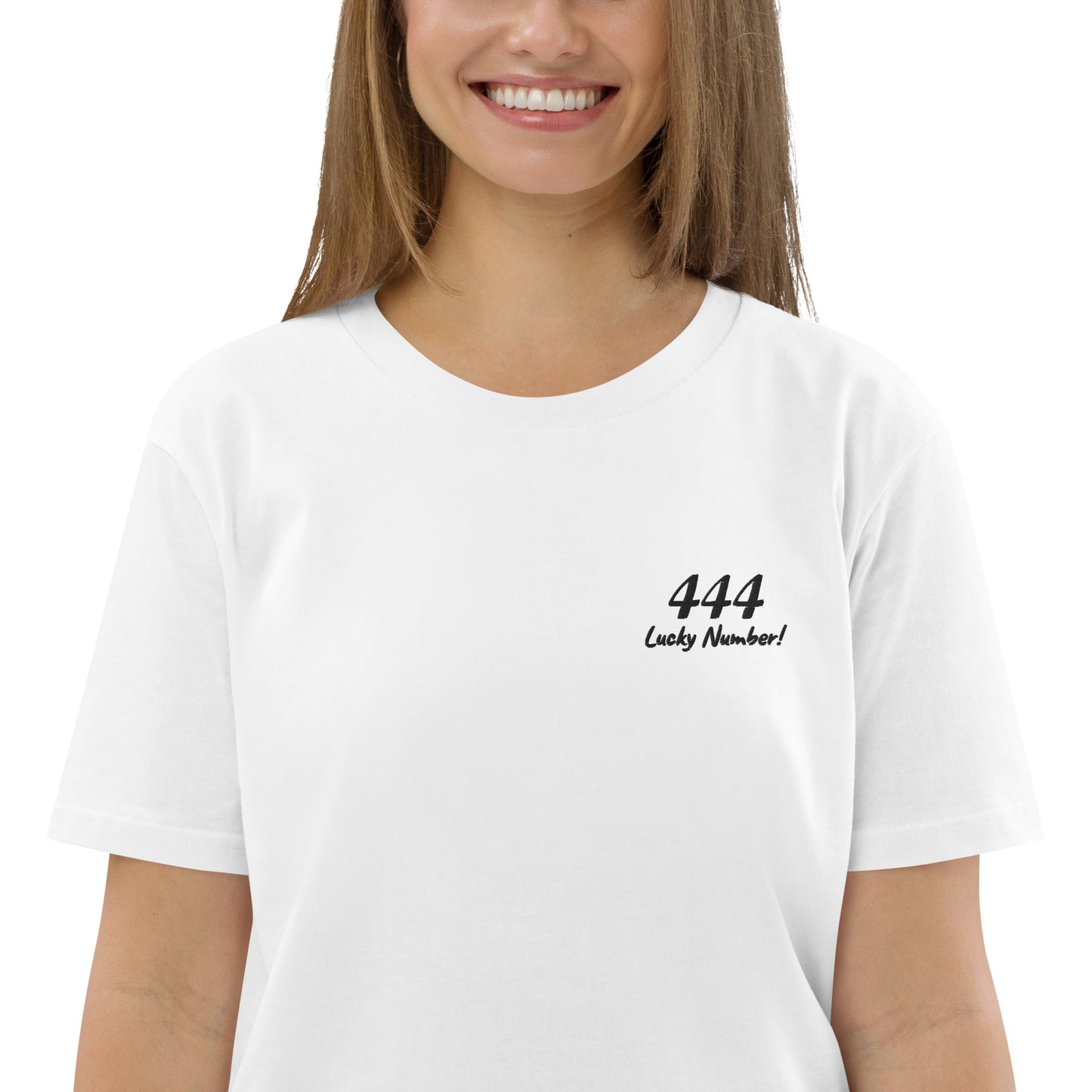 444 Lucky Number Unisex organic cotton spiritual t-shirt