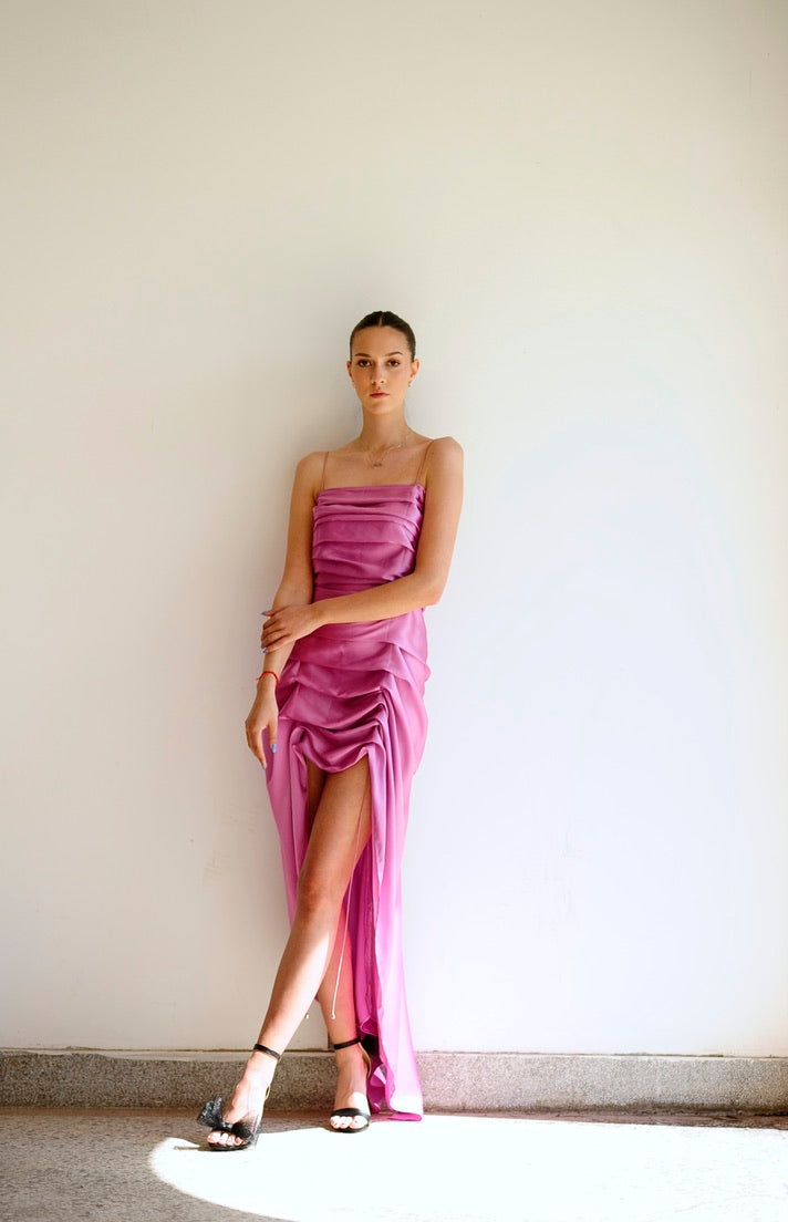 silk ruched dress Buy Sosandar Green Satin Wrap Front Ruched Midi Dress from Next USA