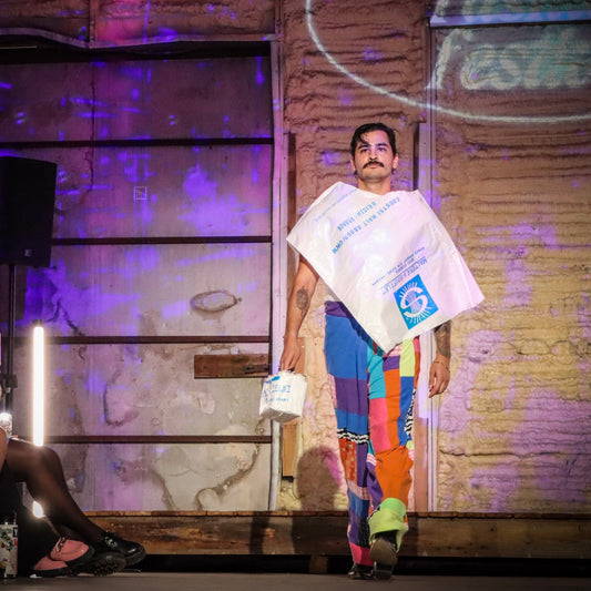 Patchwork Up-cycled Textile Pants