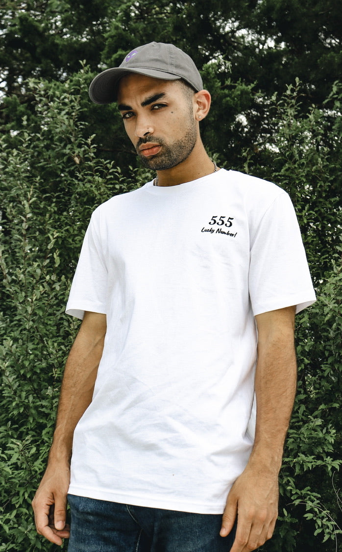 555 Lucky Number Unisex organic cotton spiritual t-shirt