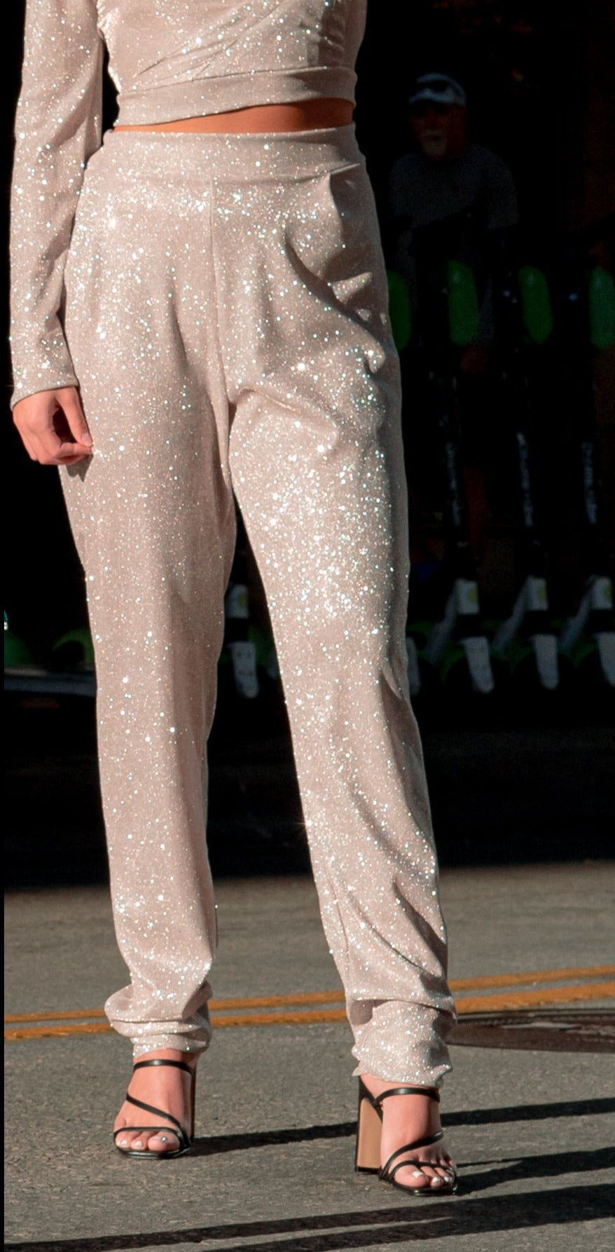 Silver Sparkle Pants