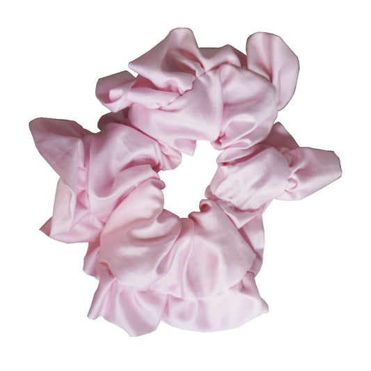 Light Pink Ruffle Scrunchie