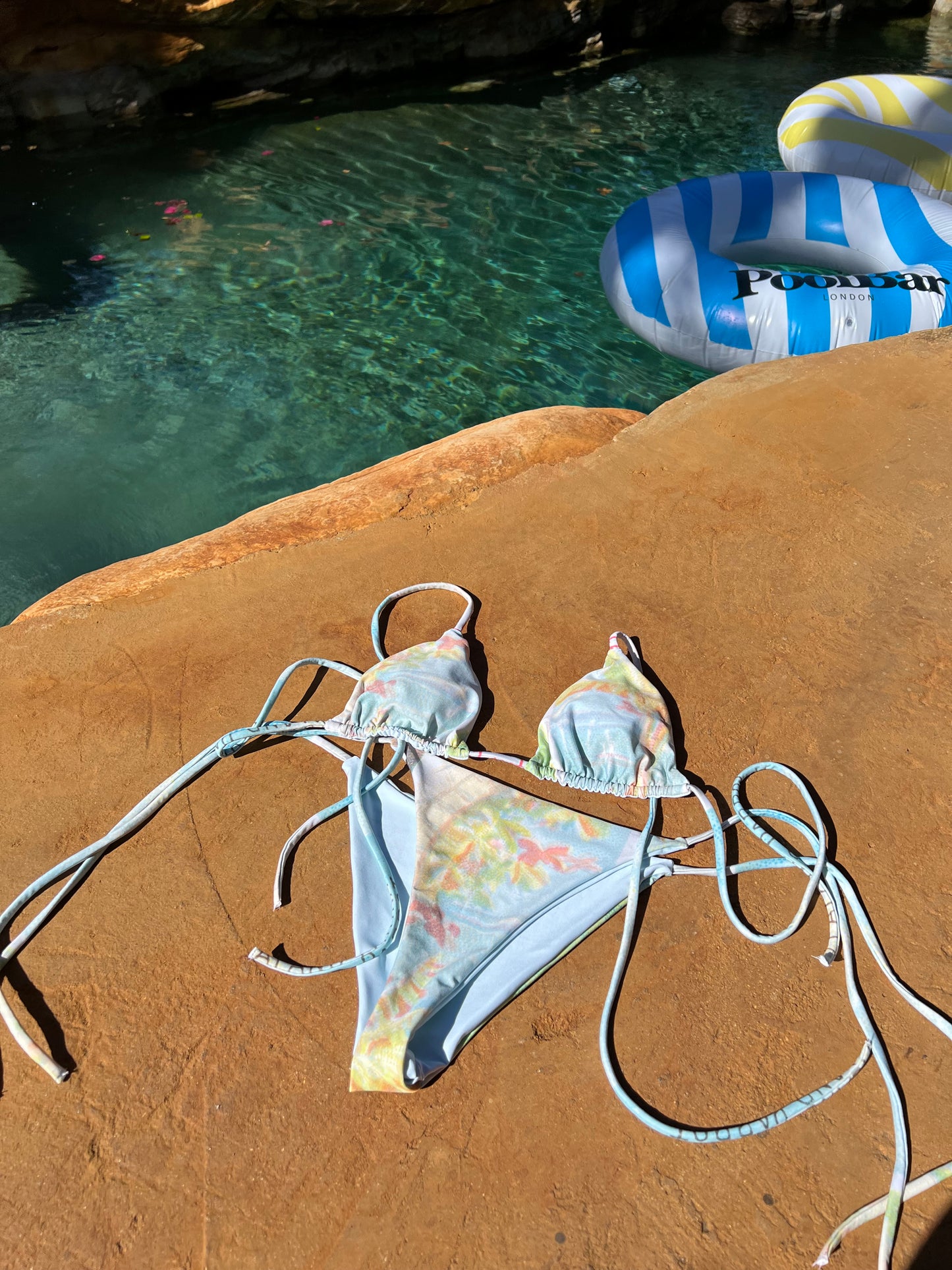 The Tropics Print Recycled String Bikini