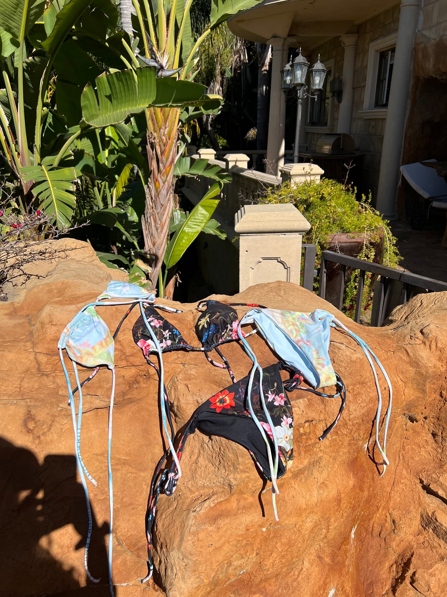 The Tropics Print Recycled String Bikini